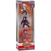 Jada Toys Marvel Nano Metalfigs Ghost-Spider, Miles Morales & Spider-Man Action Figures, 3 Pack
