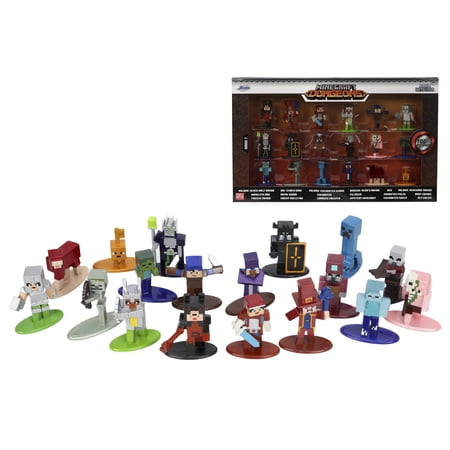 Jada Toys Minecraft Dungeons Nano Metalfigs 1.65" Die-cast Collectible Figures 18-Pack Series 7