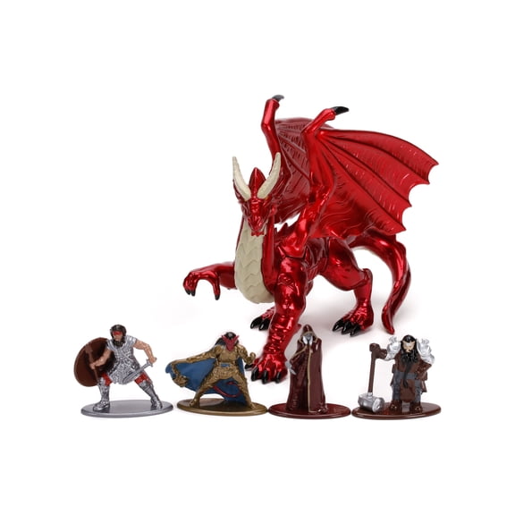 Jada Toys Nano METALFIGS Dungeons & Dragons Deluxe Pack, Die-Cast Collectible Figures
