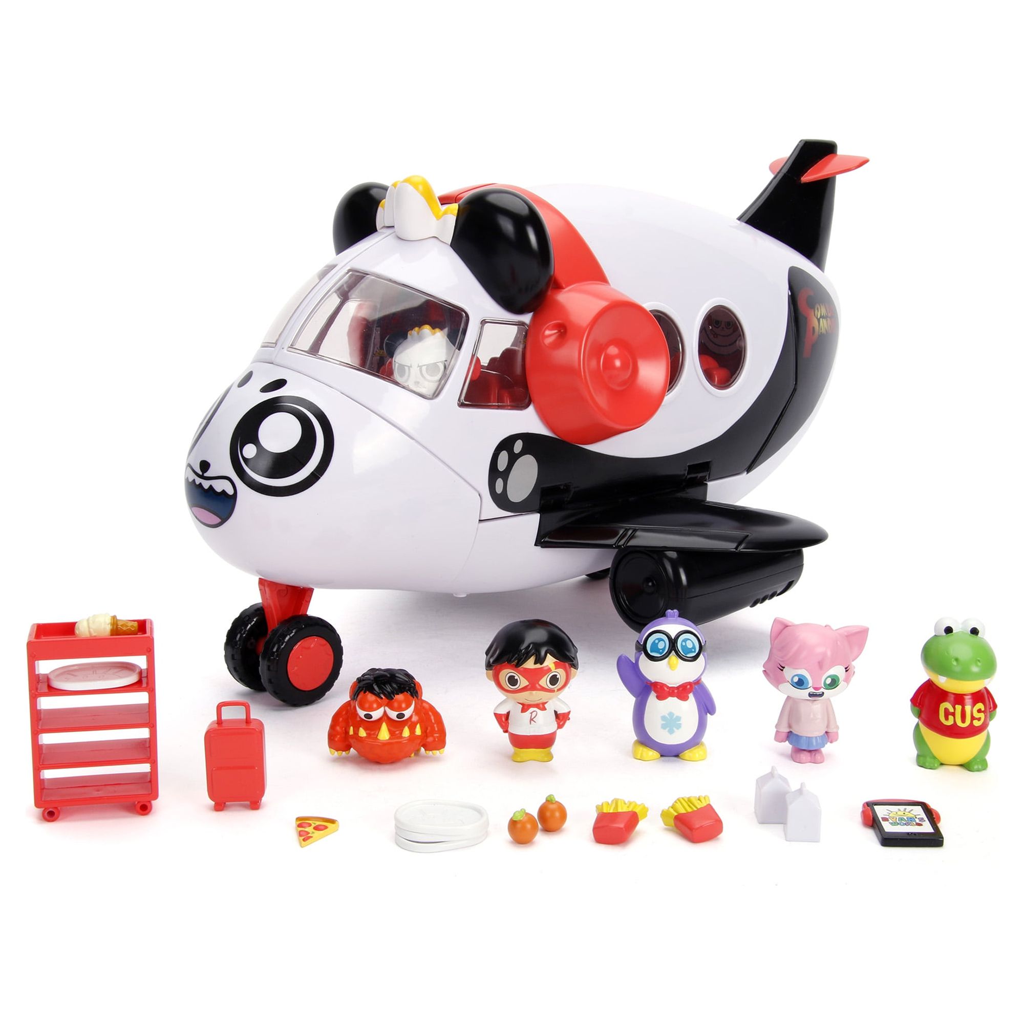 Jada Toys Ryan's World Multi-color Panda Airplane Set with 6 Figures, for Children 3+ Years - image 1 of 2