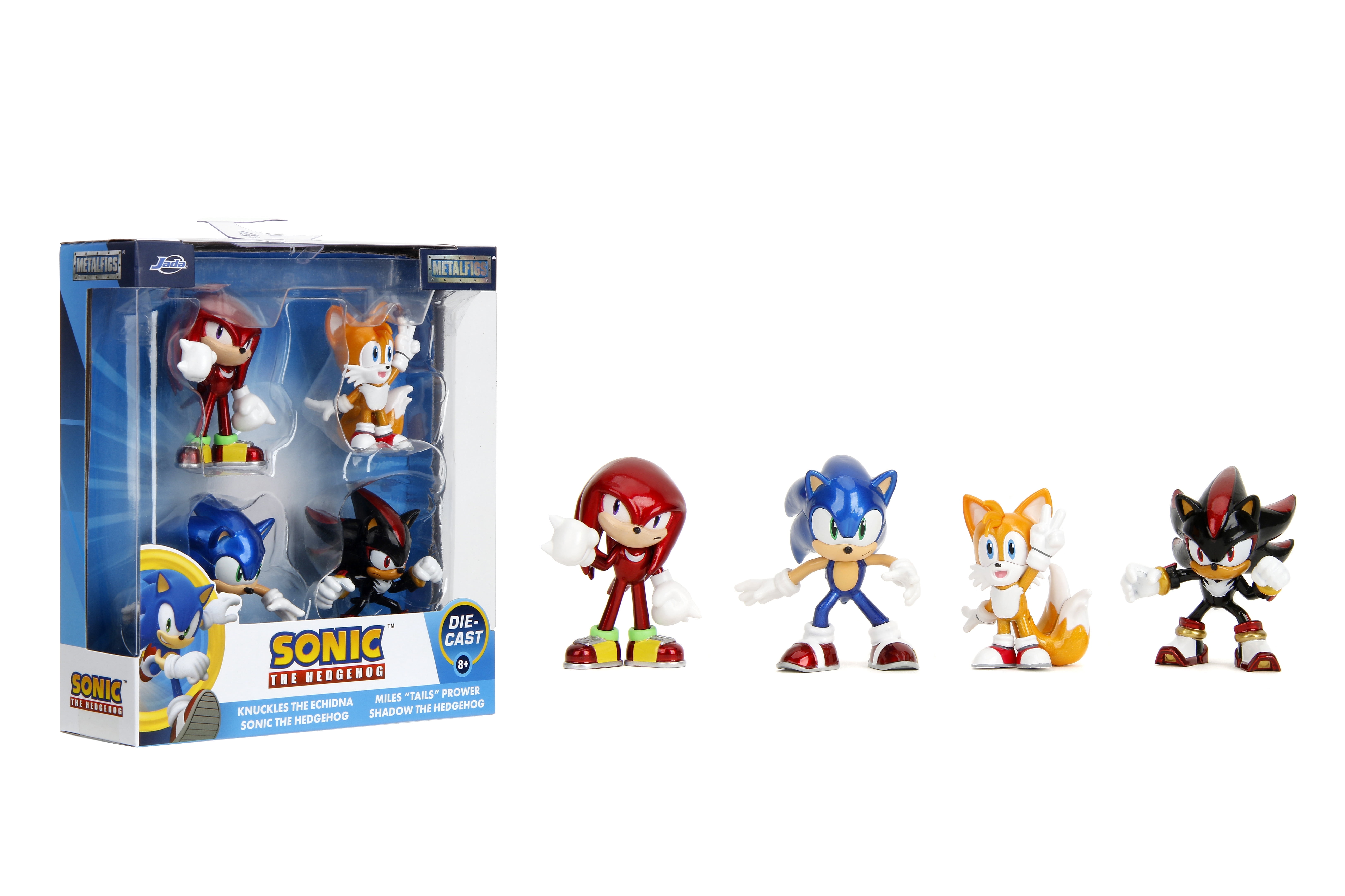 Jada Metalfigs Sonic the Hedgehog 4-Pack - Sonic, Tails, Knuckles
