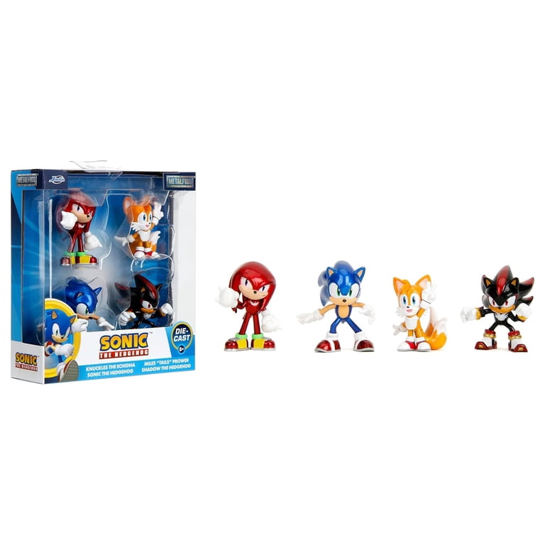 Jada Toys Sonic MetalFigs 2.5” 4-Pack, Sonic Tails Knuckles Shadow Jada Toys Sonic MetalFigs 2.5” 4-Pack, Sonic Tails Knuckles Shadow