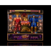 Jada Toys Street Fighter II Guile vs M. Bison 2-Pack Action Figure   112 Scale, 6" Tall, Interchangeable Heads, Hands & Accessories