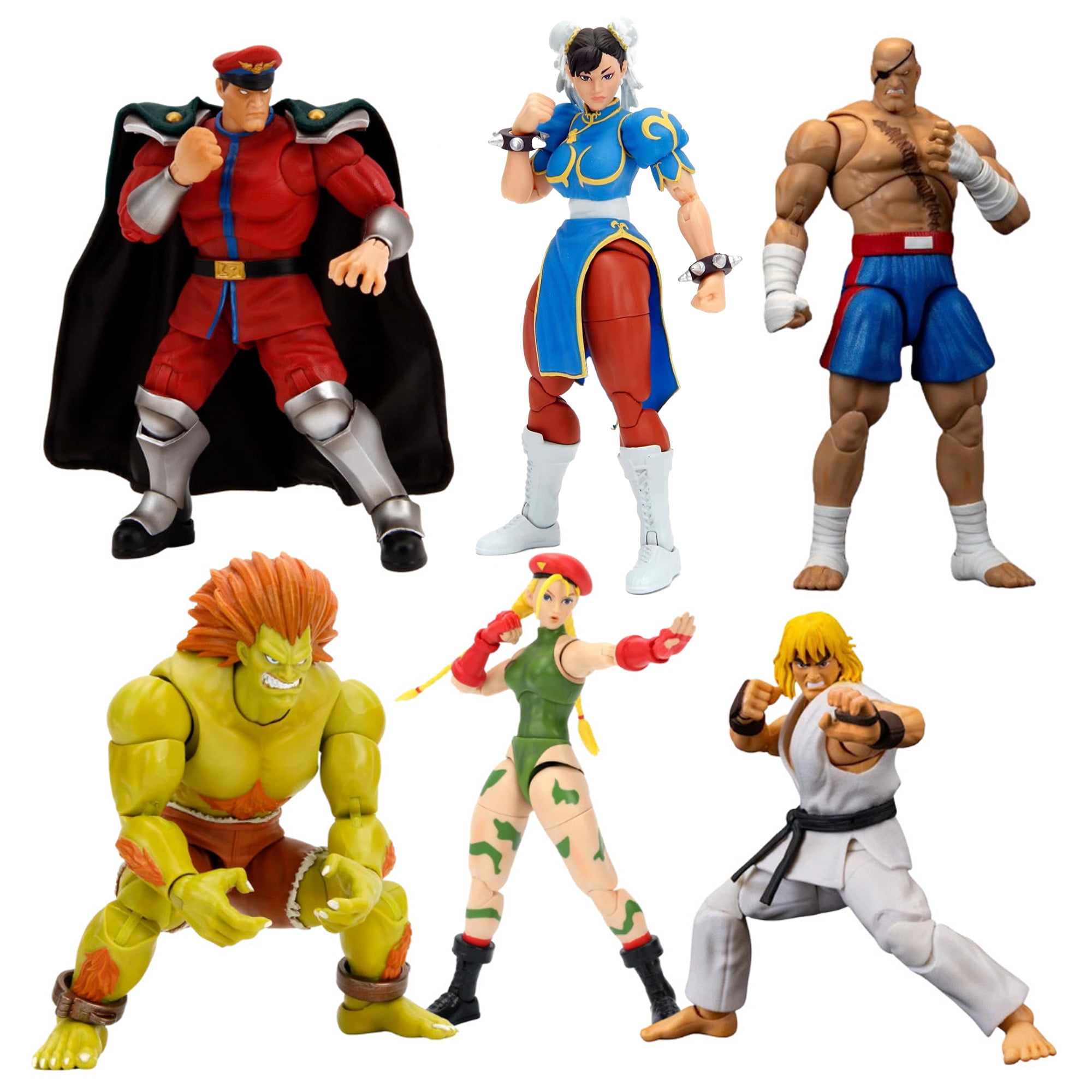 jada toys ストリートファイター4点セット Jada Toys Street Fighter II Set (Ken, M. Bison, Chun Li, Blanka