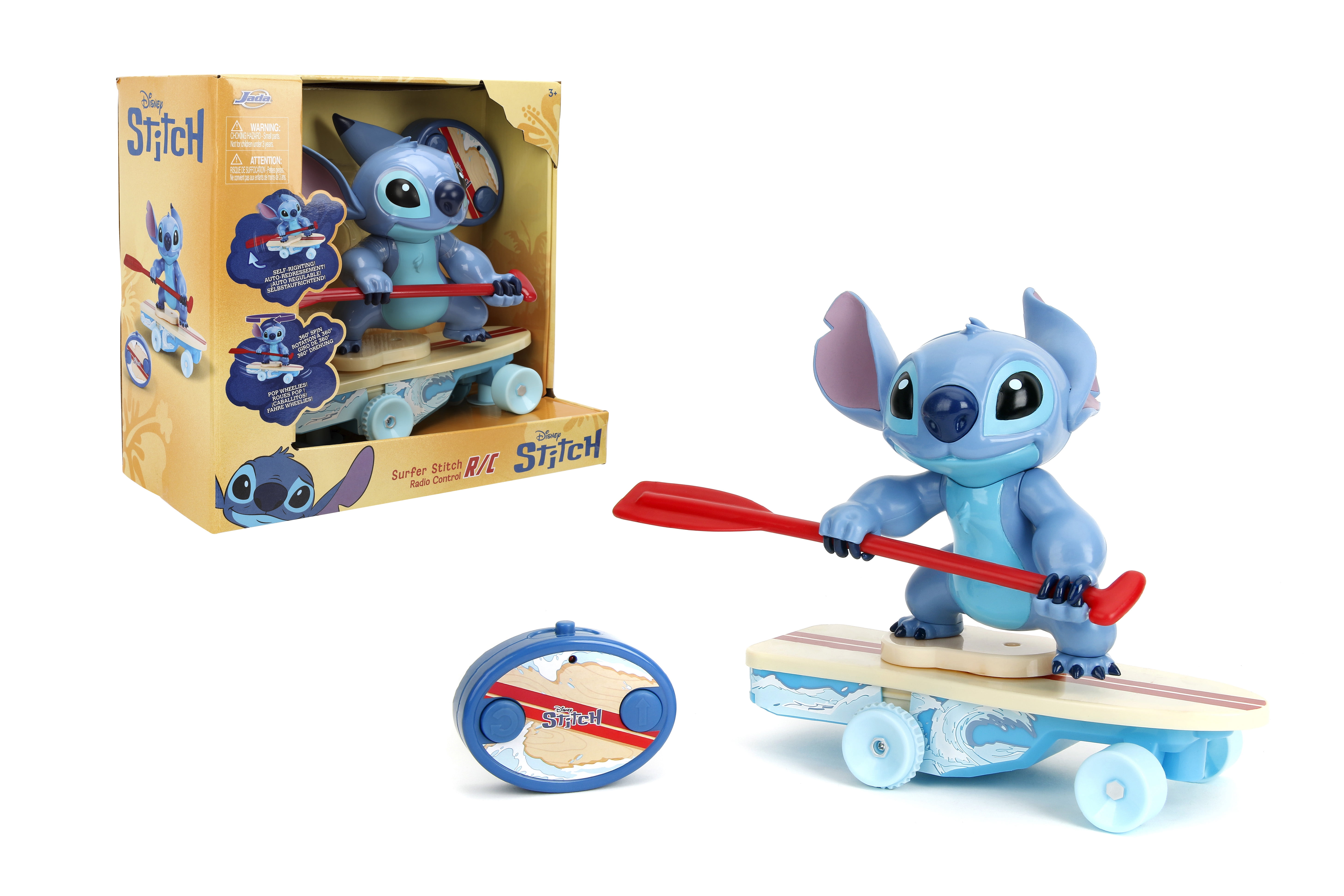 Jada Toys Radio Control Car with 360 Spin, Disney Lilo and Stitch, Ages 3 and up