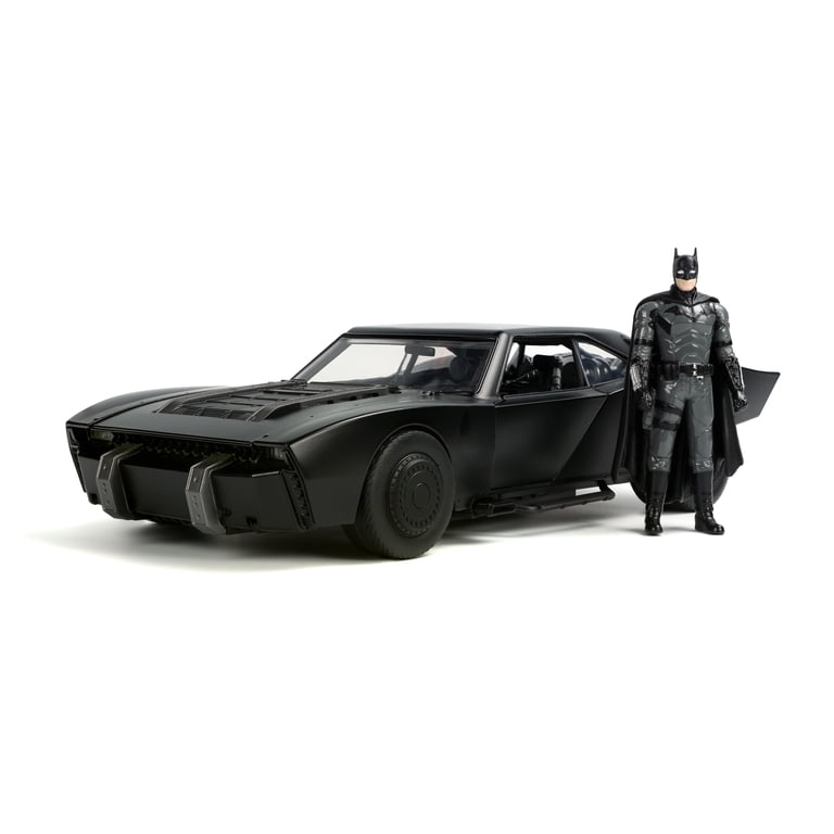 DC Comics The Batman 1:18 Batmobile with Lights & Batman Action