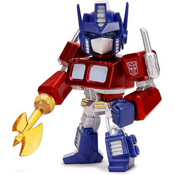 Jada Toys Transformers - G1 Optimus Prime Action Figure Set, 3 Pieces