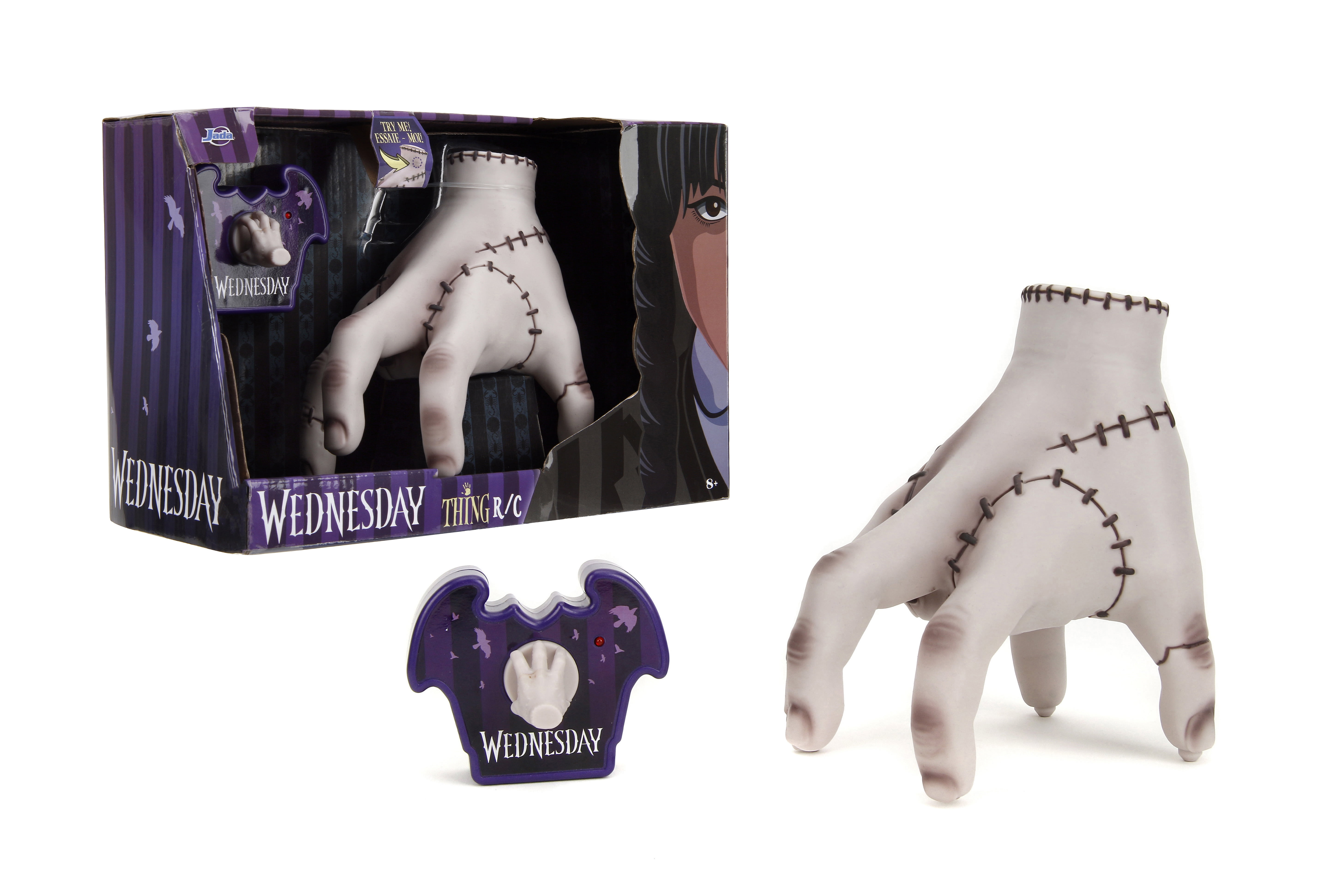 Walmart Deals of Jada Toys Wednesday Addams Thing RC Life-Size Remote Control Partner Realistic Design, USB Charging, Halloween Gift, Toy for Adults and Kids