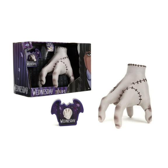 Jada Toys Wednesday Addams Thing RC Life-Size Remote Control Partner Realistic Design, USB Charging, Halloween Gift, Toy for Adults and Kids