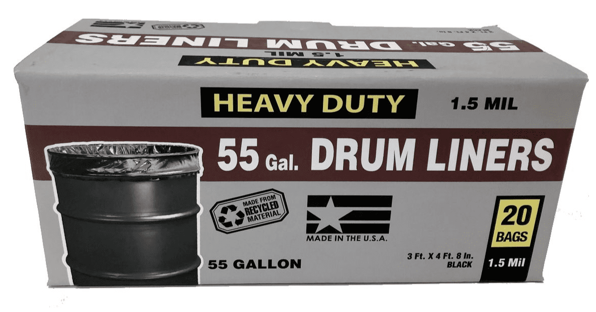 55 Gallon Black Heavy Duty Trash Liners 100/cs - MADOOV Supplies