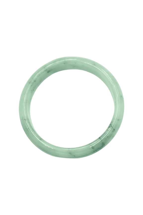 Jade Bangle 48–72mm | YingMart Natural-Colour Jade Green White Gift for Her Mom Sister Mens (SizeAdvice)