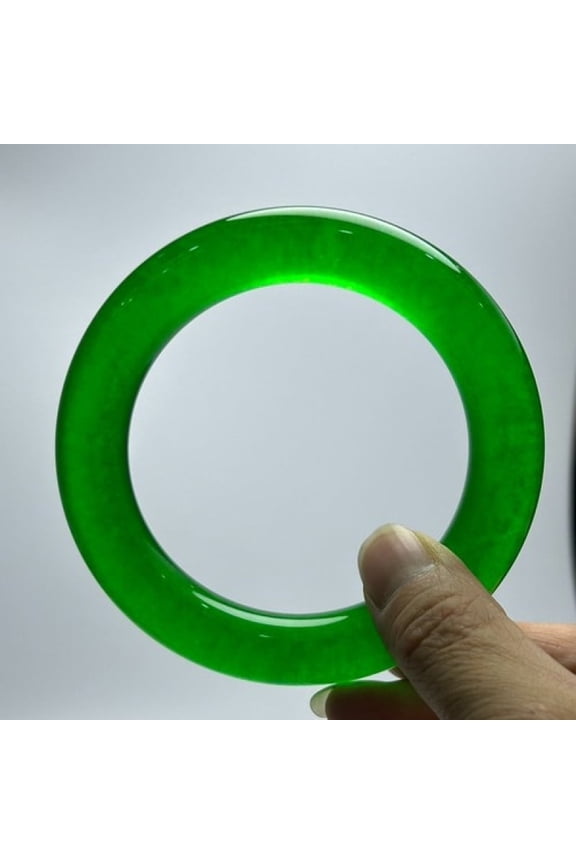 Jade Bangle Bracelet for Women, Good Luck Gifts with Jewelry Box