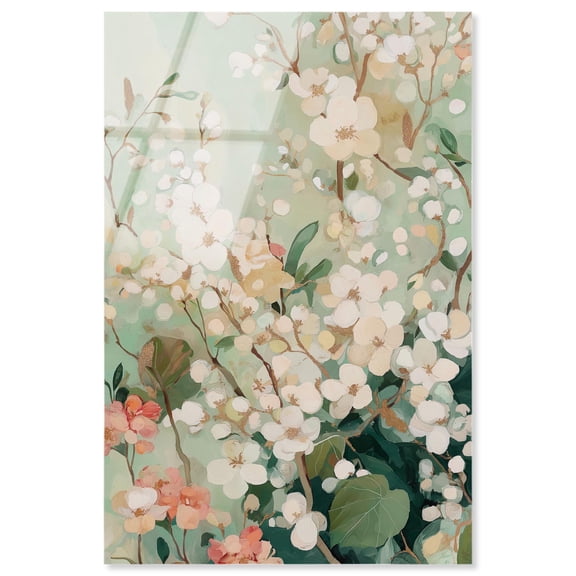 Jade Blossom II Acrylic Print Floral Art Prints by Art Remedy, Ready to Hang, 10 x 15