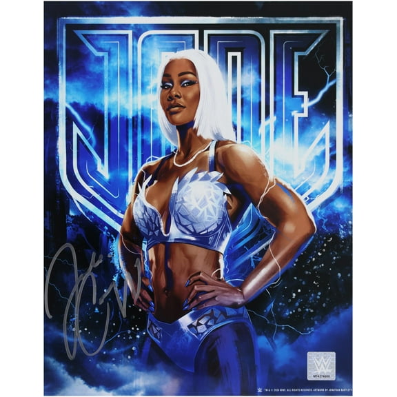 Jade Cargill WWE Autographed 11" x 14" Jonathan Bartlett Art Print Photograph - Fanatics Authentic Certified