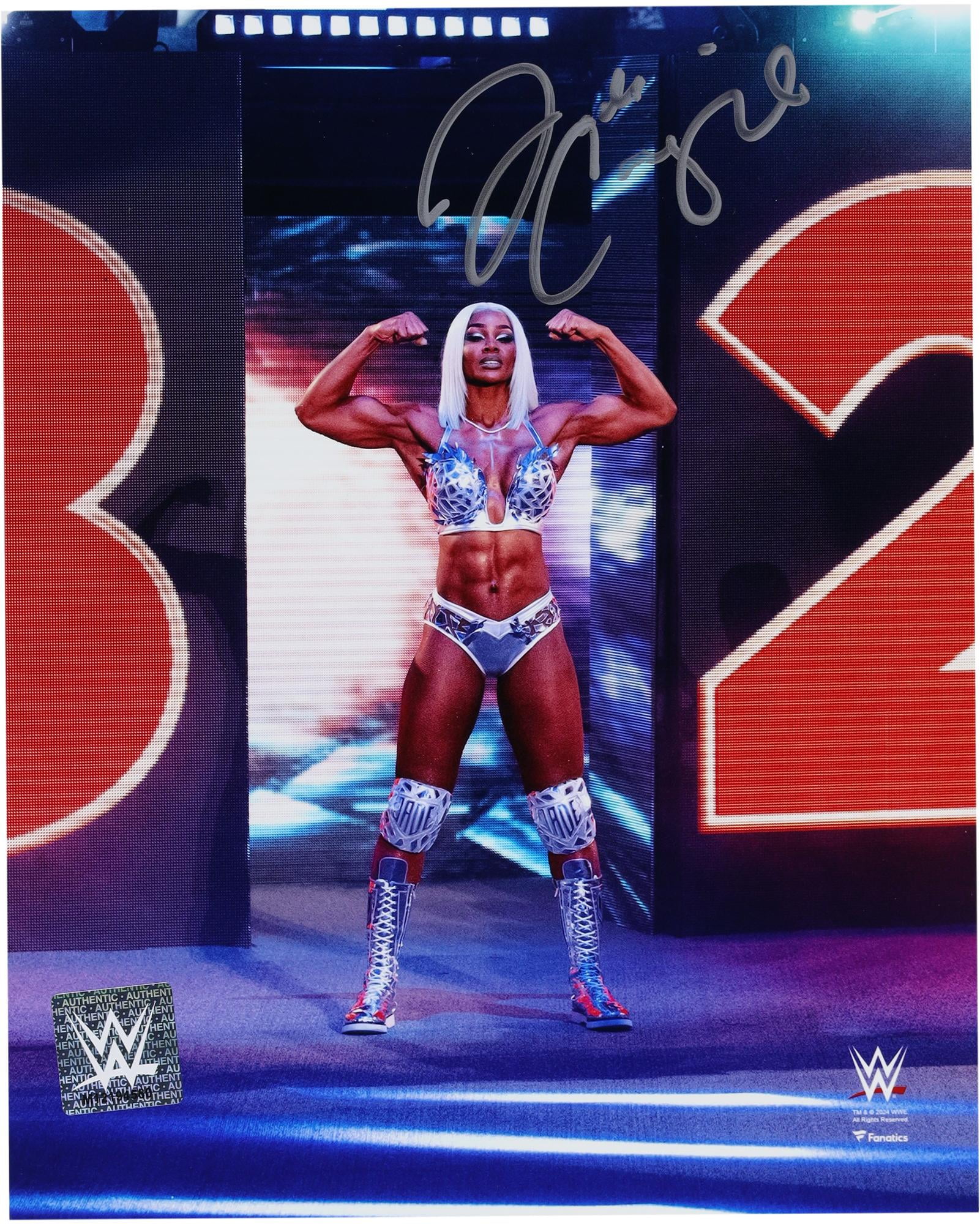 Jade Cargill WWE Autographed 8" x 10" 2024 Royal Rumble Entrance Photograph - Fanatics Authentic Certified