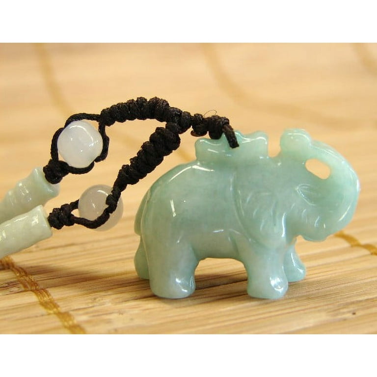 Jade elephant necklace sale