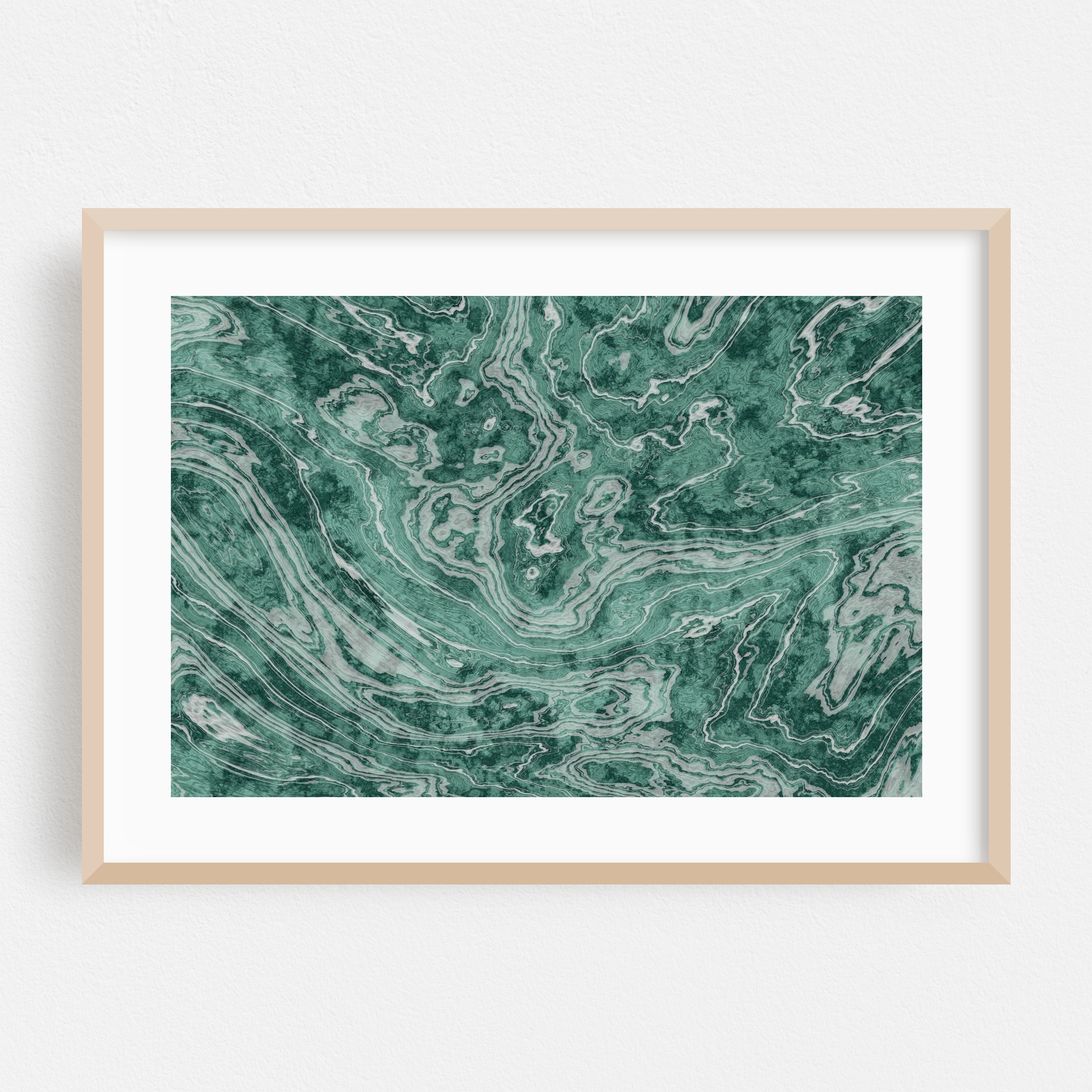 Jade Green Marble Texture - Digital Art Abstract Geometric Pattern ...