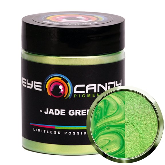 Jade Green Mica Powder Pigment (25g) for DIY Crafts: Woodworking, Resin, Soap, Paint, and More