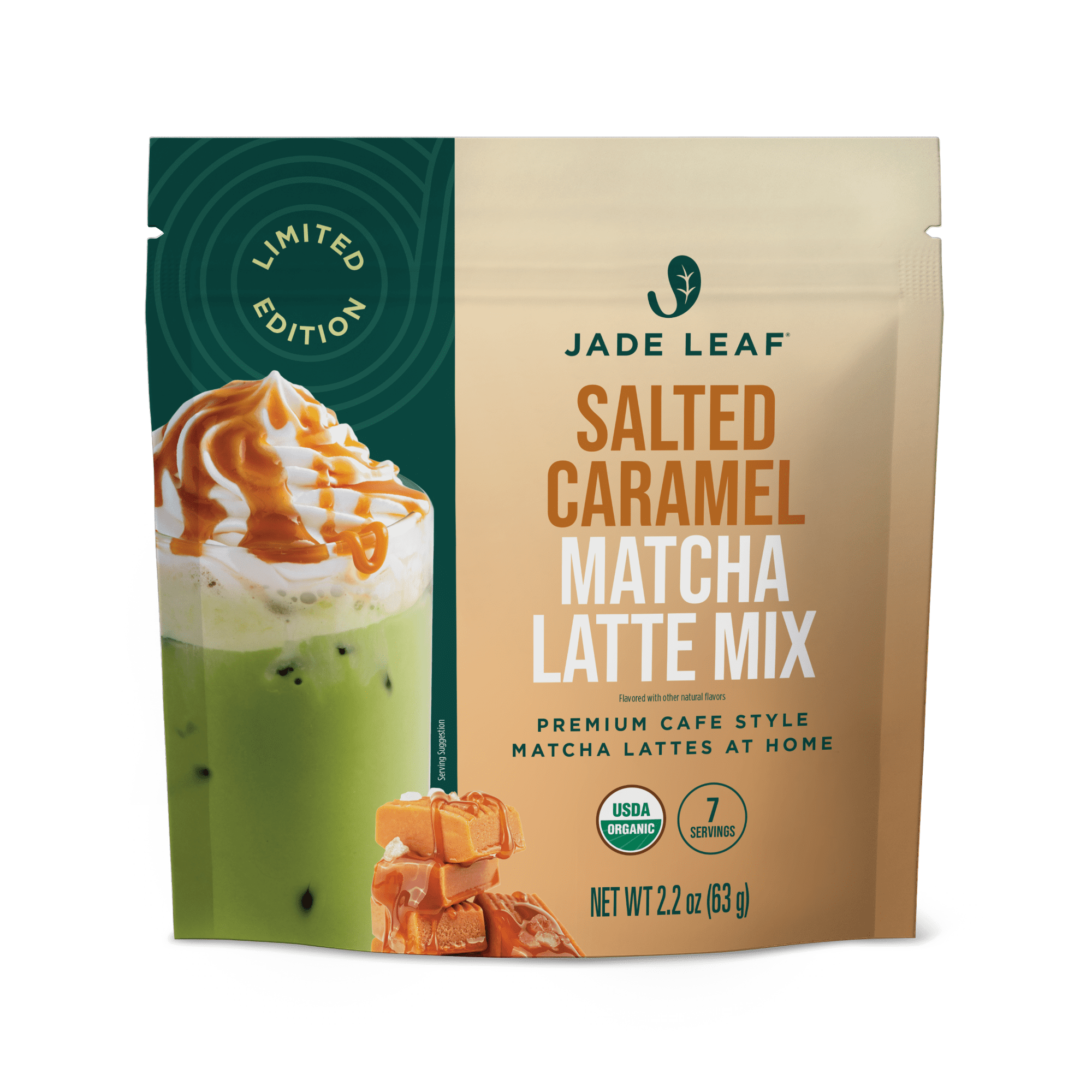 Jade Leaf Salted Caramel Matcha Latte Mix 2.2 oz Instant Drink Mix
