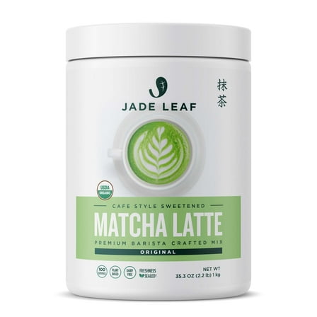 Jade Leaf Matcha Latte Powder Mix, Organic, Dairy-Free, 35.3oz Tub