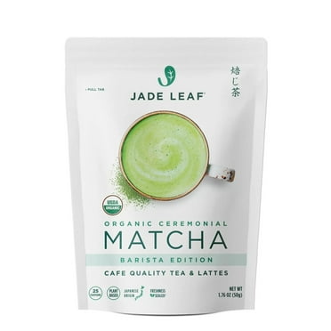 Jade Leaf Matcha Powder, Organic Ceremonial Barista Edition, 1.76oz Pouch