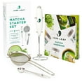 thumbnail image 1 of Jade Leaf, Modern Matcha Starter Set, Includes: Whisk/Frother, Spoon, Sifter, and Printed Handbook, 1 of 5