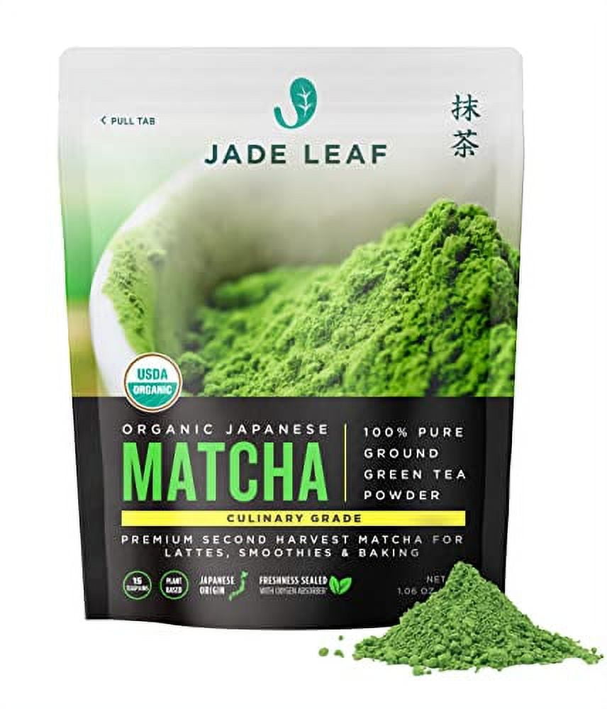 Jade Leaf Organic Matcha Green Tea Powder, Authentic Japanese, 1.06 oz