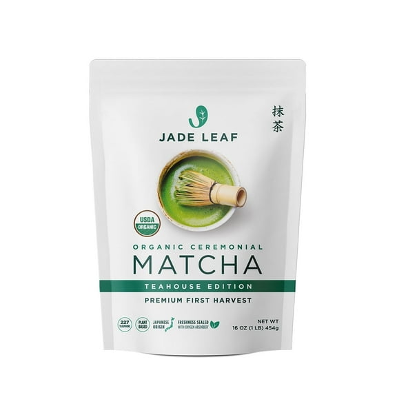 Jade Leaf Organic Ceremonial Matcha Teahouse Edition (16oz) Pouch