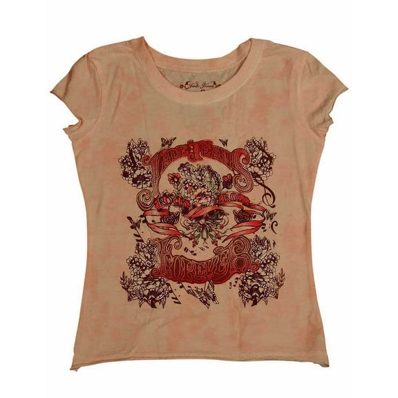 Jade - Little Girls' Short Sleeved Tee 7818-4 (pink rock n roll)
