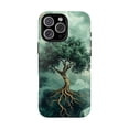 thumbnail image 1 of Jade Marble Tree of Life Mint Bonsai Artistic Pattern Protective Phone Case for iPhone 11 12 13 14 15 16 17 Pro Max, 1 of 2