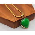 thumbnail image 1 of Jade Natural Choker Necklace Gold Tone Good Luck•Fortune, 1 of 5