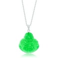 thumbnail image 1 of Jade Necklace in Silver - Jade Necklaces for Women - Jade Jewelry for Women - Jade Pendant Necklace - Green Necklace for Women - Jade Pendants for Women - Oval Pendant Necklace, 1 of 6