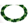 thumbnail image 1 of Jade Necklaces 2 Strands 10mm Impregnation Jadeite with Crystal Beads Beaded Necklace 17" Long .., 1 of 1