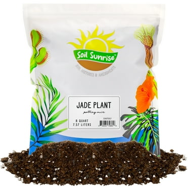 Jade Plant Potting Soil Mix (8 Quarts), Hand Blended Additive for Jade Succulents
