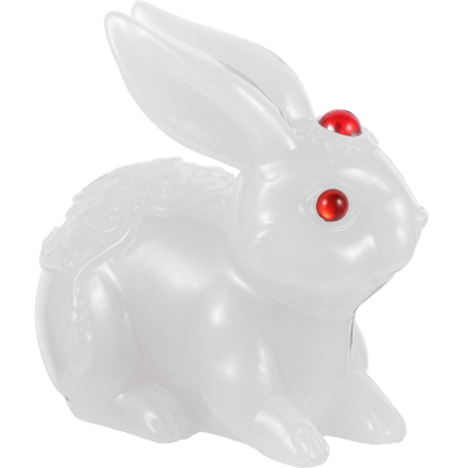 Jade Rabbit Ornament Animal Outdoor Decor Easter Decor Desktop Rabbit