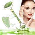 thumbnail image 1 of Jade Roller & Gua Sha Set Face Roller and Gua Sha Facial Tools for Skin Care Routine and Puffiness-Green, 1 of 6
