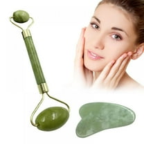 Jade Roller Gua Sha,Face Roller,Facial Beauty Roller Skin Care Tools,Massager for Face,Eyes,Neck,Body Muscle Relaxing and Relieve Fine Lines and Wrinkle