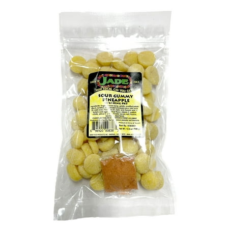 Jade Sour Gummy Pineapple with Li Hing Packet, 12.5 fl. oz.