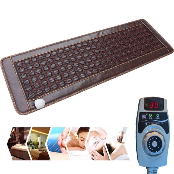 Jade Stone Heating Mattress Massage Cushion Tourmaline Infrared Heating Sofa Germanium Pad Physiotherapy Heat Mat Pain Relief
