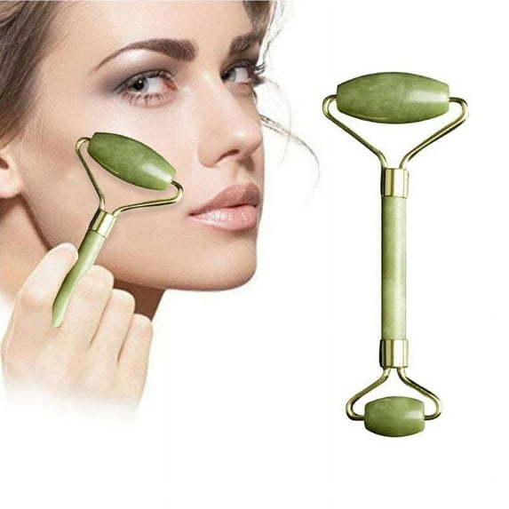 Jade Stone Natural Beauty Anti Ageing Massage Roller Tool For Face Eyes Neck Body