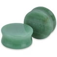 thumbnail image 1 of Jade Stone Organic Double-Sided Flare Gauges/Plugs/Tunnels 3/4" big (20mm) 2 Piece (1 Pair) (A/2/2/30), 1 of 3