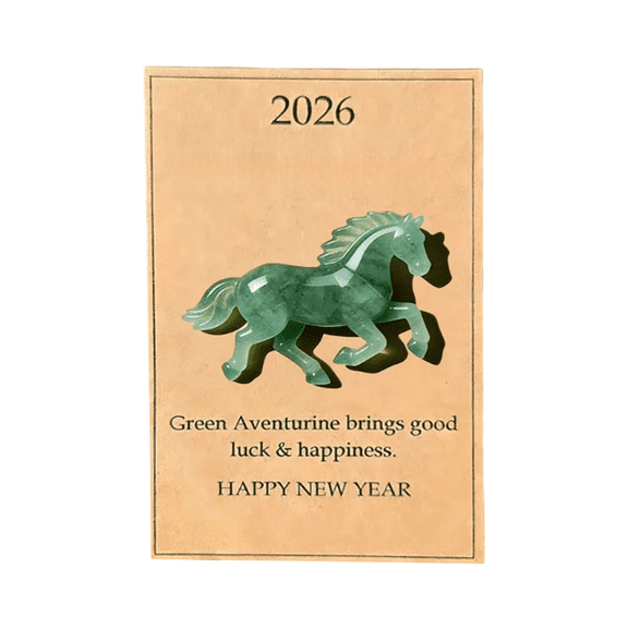 Jade Year Horse Pocket Hug Lucky Ornament Zodiac Theme Decor Desktop Charm Gift