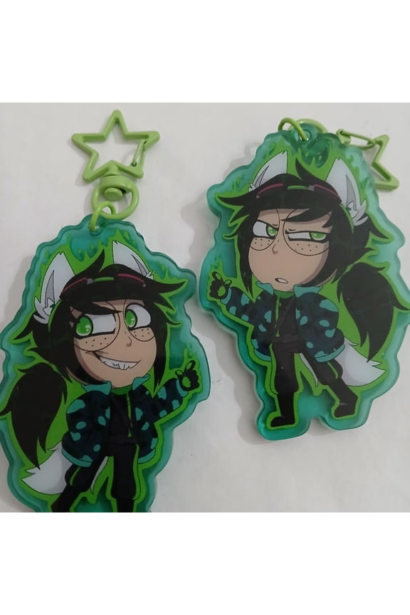 Jade harley HS2 double sided, 3 acrylic key chain (1 keychain)
