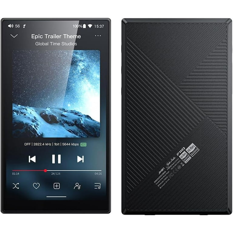 Fiio JM21 ブラック JadeAudio/FiiO JM21 Android 13 Hi-Res Music Player MP3 with