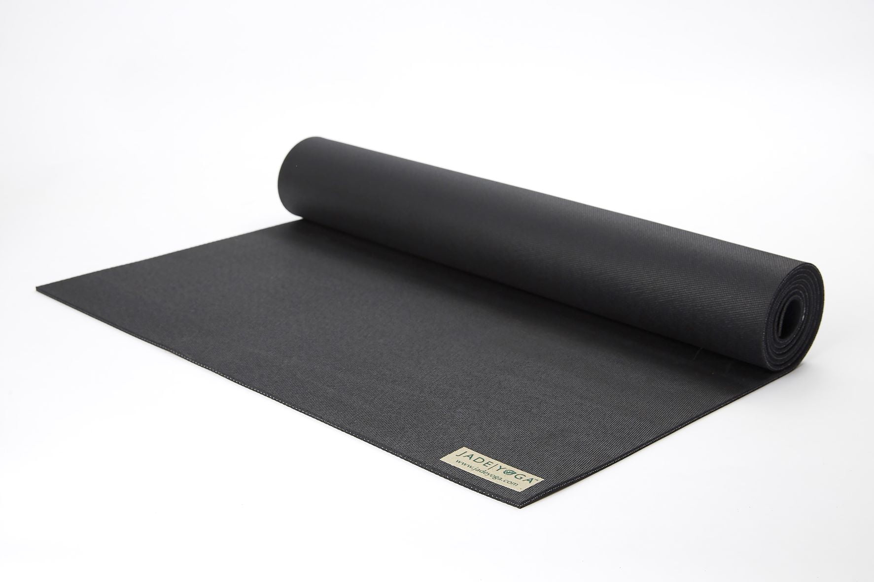 JadeYoga Travel Yoga Mat (1/8" Thick) Black