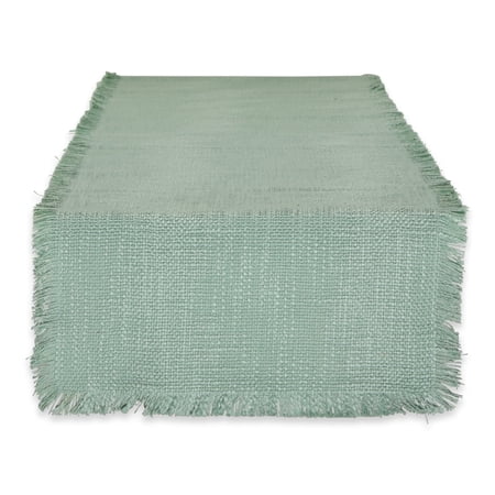 Jadeite Basket Fringe Table Runner 14x72