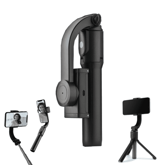 Jademall Selfie Stick Gimbal with Tripod & Wireless Remote 360 Rotation, Anti-Shake Auto Balance for Smartphone Vlog & Live Streaming