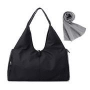 Jademall Weekender Bag for Weekend Travel Bags,Spacious Foldable Bag for Stylish Travelers-Black