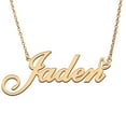 thumbnail image 1 of Jaden Custom Name Necklace Customized Personalized Plated Name Necklace for Mother Daughter Friendship Women Valentine's Day Christmas Birthday New Year Gold, 1 of 7