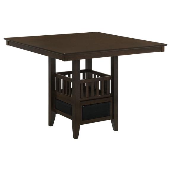 Coaster Jaden Square 47-Inch Counter Height Dining Table, Espresso